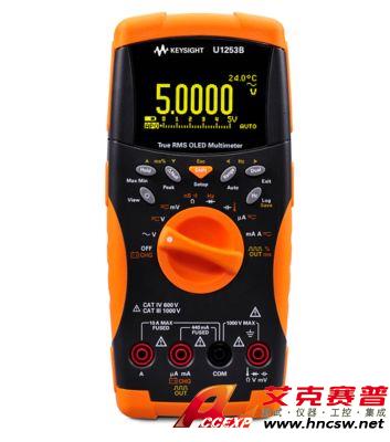keysight是德 U1253B 手持式數(shù)字萬用表，4位半，OLED 顯示屏