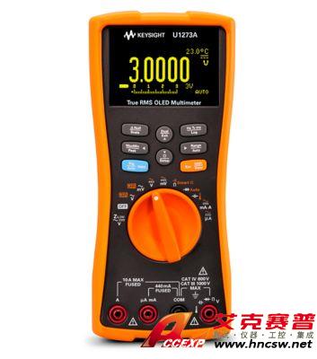 keysight是德 U1273A 手持式數(shù)字萬用表，4位半，IP54，OLED 顯